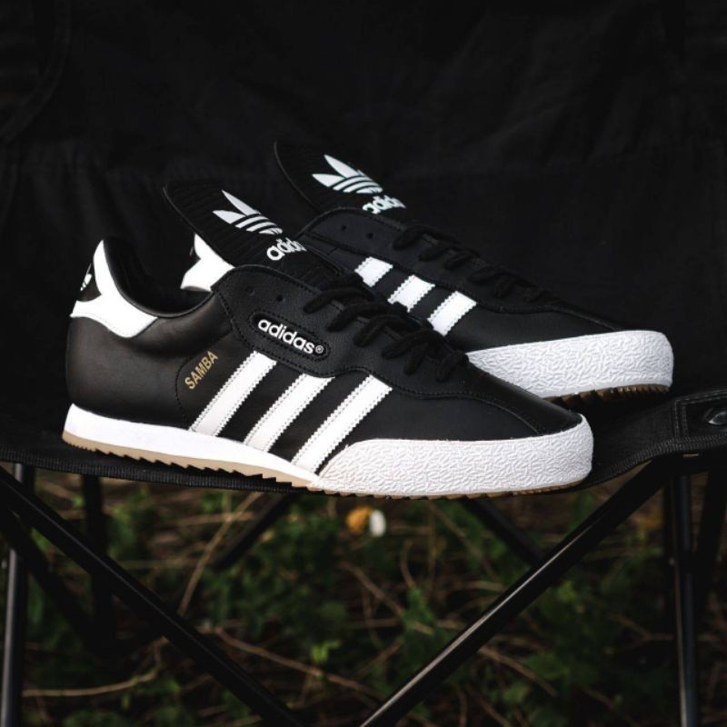 Adidas Samba Super Black White Gum | Shopee Malaysia