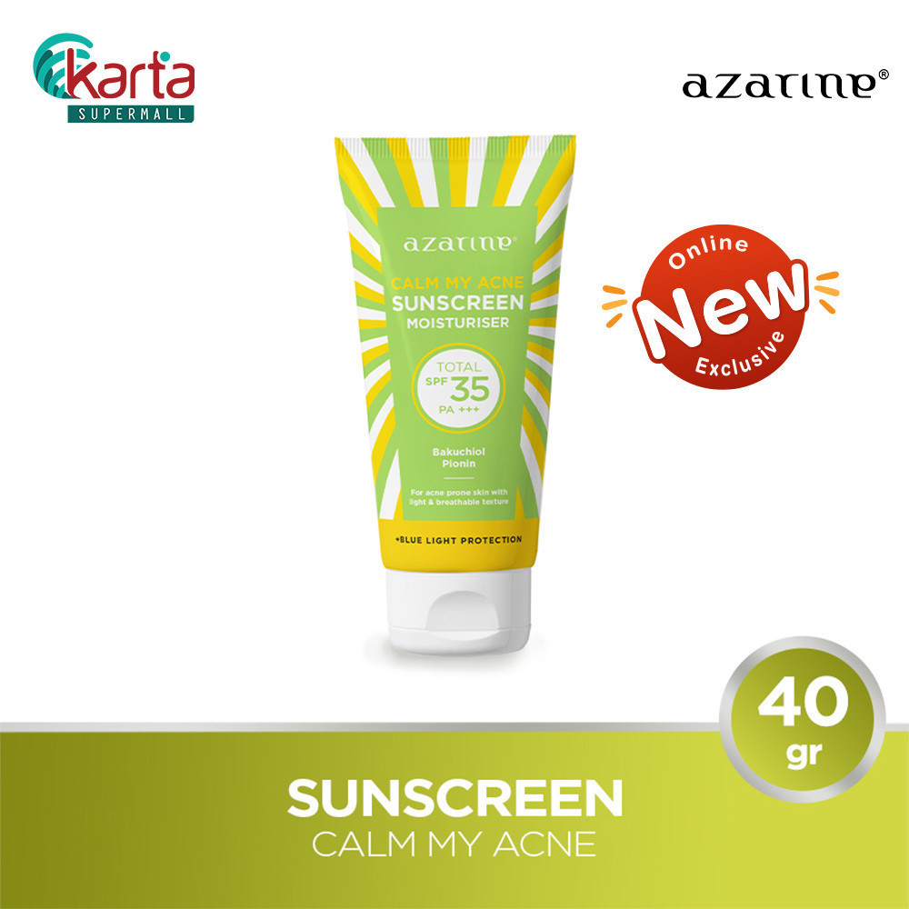 Azarine Calm My Acne Sunscreen Moisturiser SPF35 40g | Shopee Malaysia