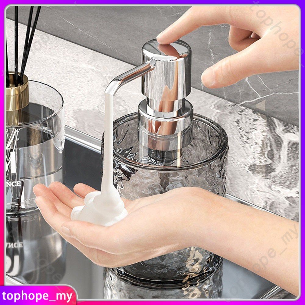 Glacier Pattern Shampoo Bottle Light Luxury Foaming Bottle Shower Gel