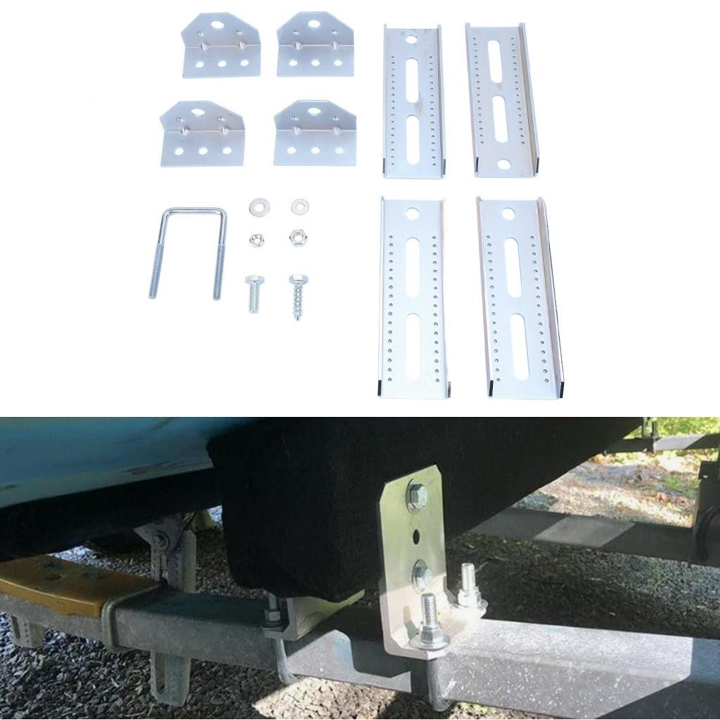 Shopp Boat Trailer Bunk Brackets Secure Mounting Swivel Top Bracket Kit ...
