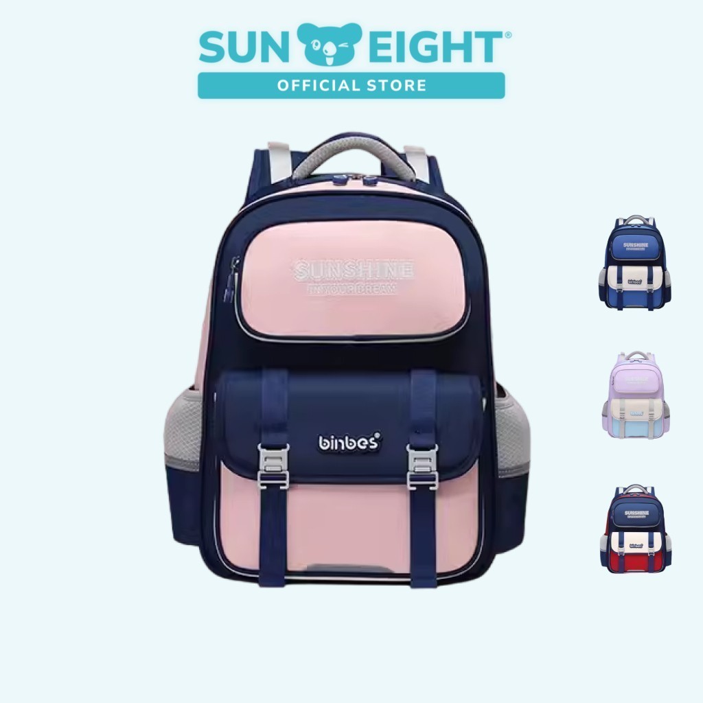 Sun Eight Beamz Ergonomic Spine Protection School Backpack | Shopee ...