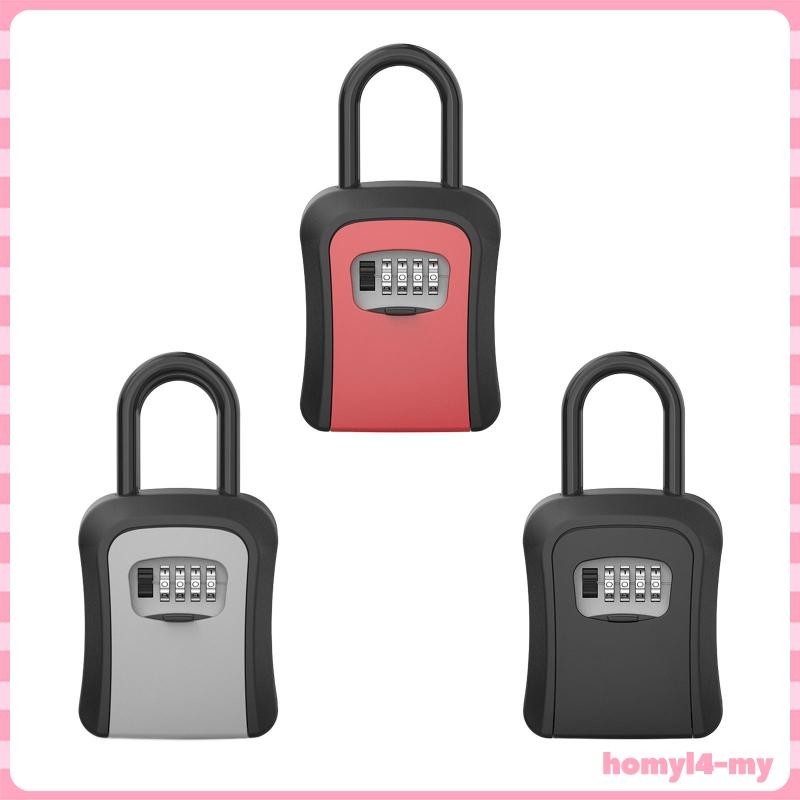 [HomyldfMY] Key Cabinet Organizer Key Lock Box Wall Mounted 4 Digit ...