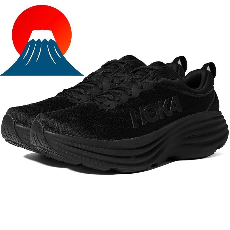 HOKA ONE ONE BONDI 8 X-WIDE BLACK/BLACK 27.5CM | Shopee Malaysia