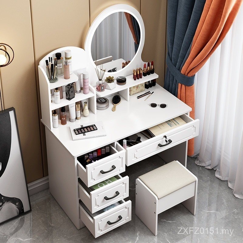 Bedroom N5 Small Dressing Table Computer Master Bed Storage Cabinet ...