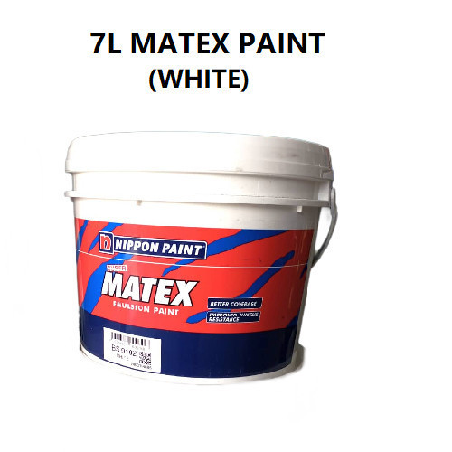[1pcs] 7L Nippon Paint 9102 MATEX Paint [White] | Shopee Malaysia