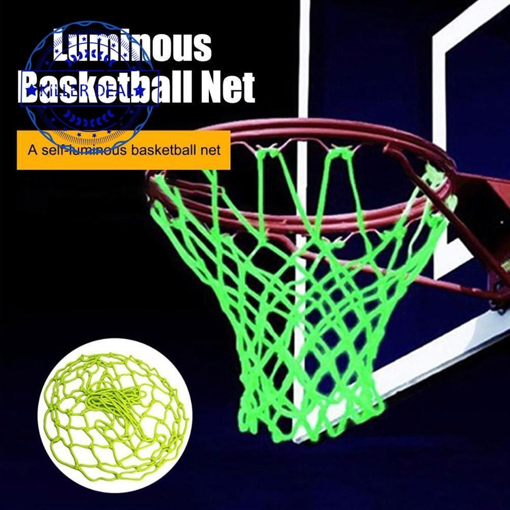 Green Fluorescent Standard Basketball Net Luminous Sports Net ...