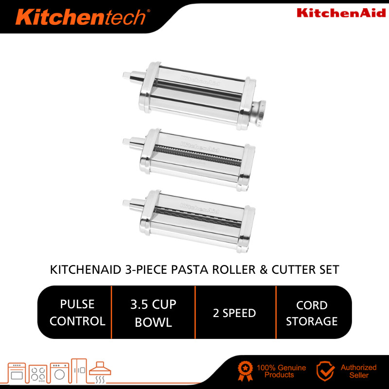 Showroom Clearance KitchenAid Pasta Roller Cutter Set 5KPRA KSMPRA Powered by KitchenAid Stand Mixer Shopee Malaysia