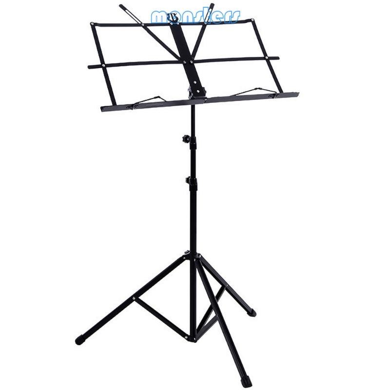 Mon Adjusted Podiums Stand with Tripod Base and Sheet Music Folder ...