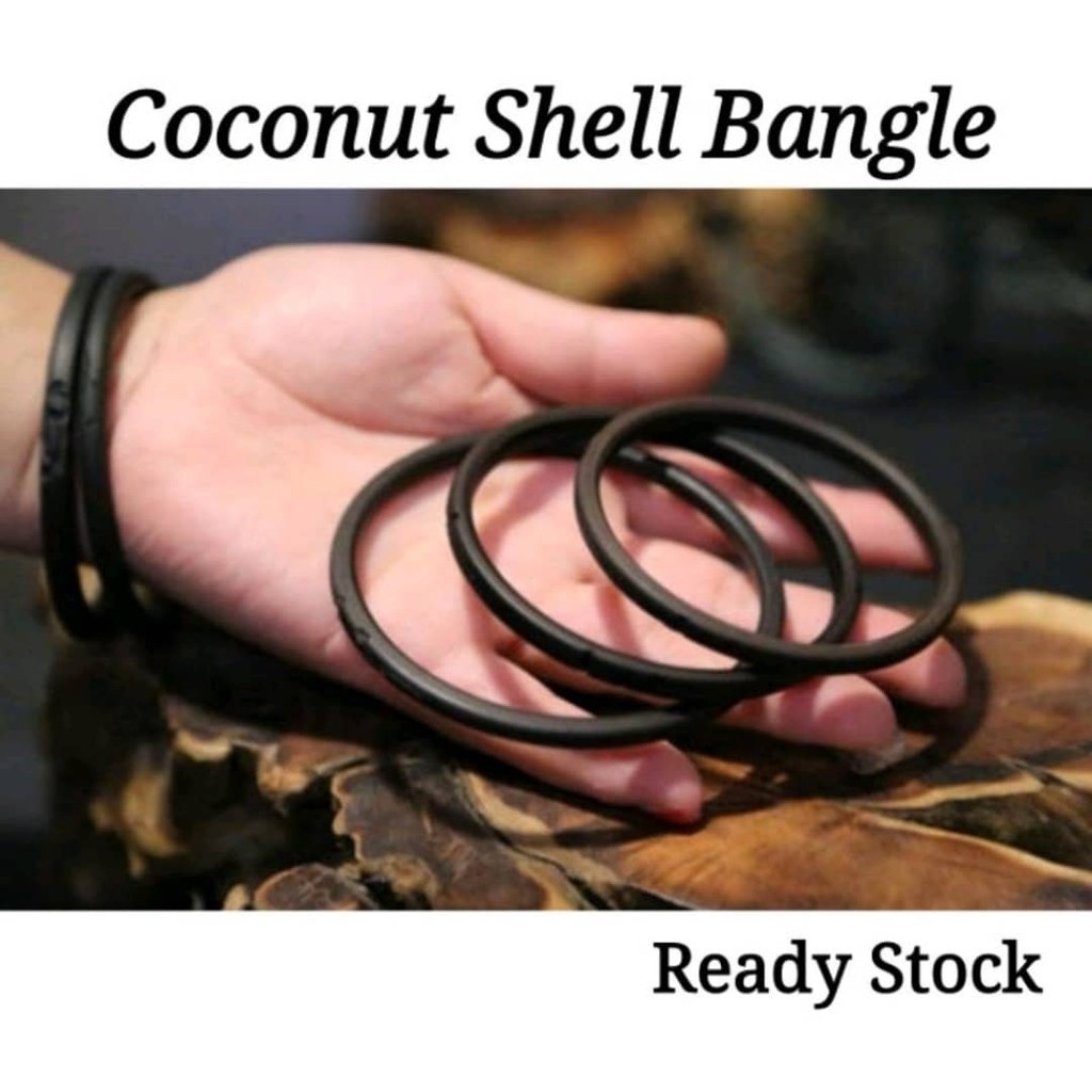 Coconut Shell Bangle Bracelet Gelang Kelapa 椰壳手环 | Shopee Malaysia