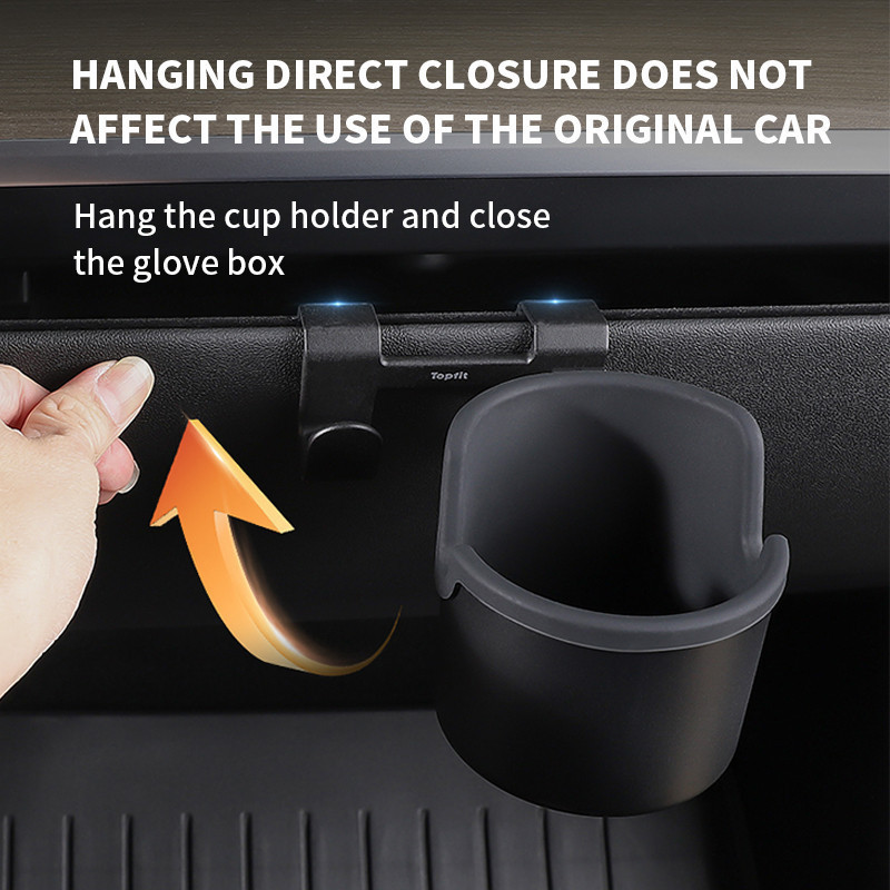 For Tesla Model Y 2024 2023 Glove Box Cup Holder with Glove Box Hook