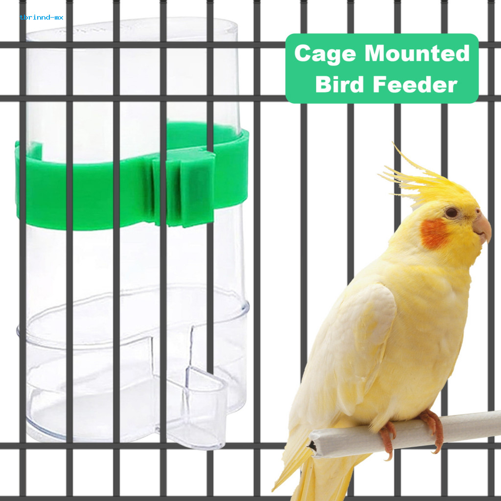 tbrinnd Non-toxic Bird Feeder Transparent Bird Cage Water Fountain for ...