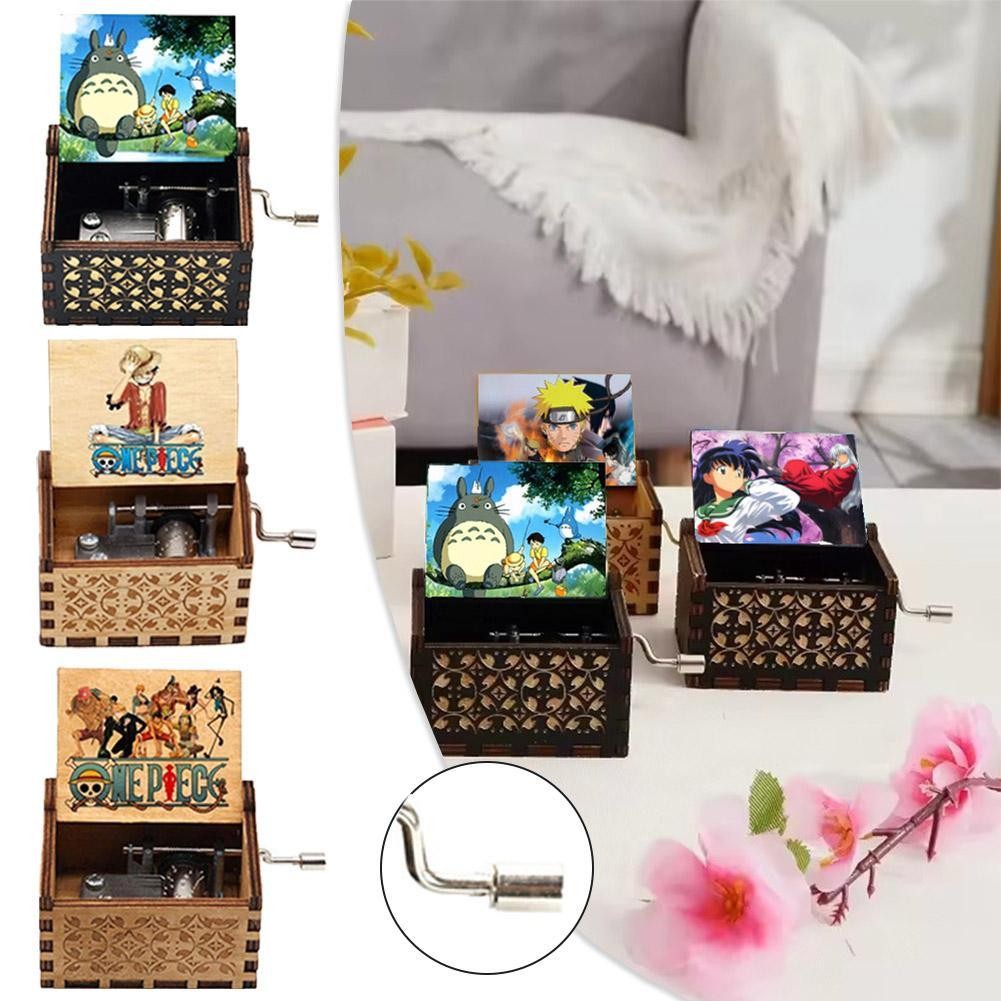 Cartoon Anime Character Printing Hand Crank Anime Gift Retro Music Mini ...