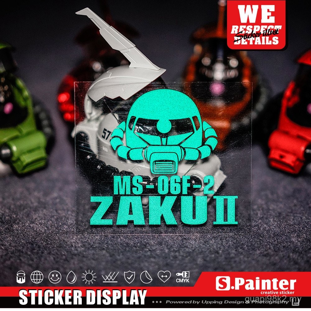 S.p Stickers Painting Club Gundamza Ancient Creative Stickers ZAKU Body ...