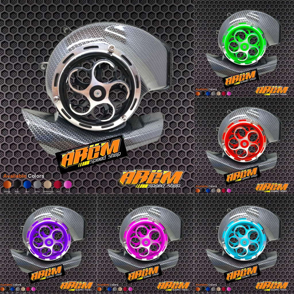 MESIN Carbon WTP engine fan cover cover set rotary spinner round Motif ...