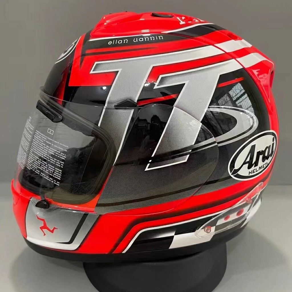 ARAI RX7X Isle of Man TT Red Full Face Helmet Arai Full Face Helmet Red ...