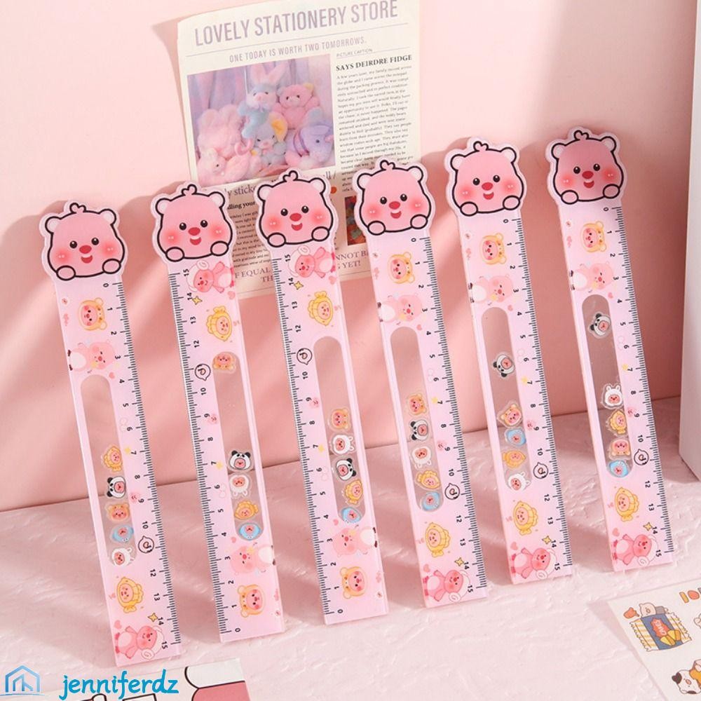 JENNIFERDZ Boring Shaking Toy Ruler, Kuromi Kitty Loopy Panda Student ...
