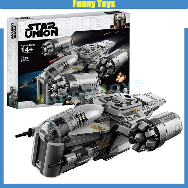 75292 The Razor Crest building block The Mandalorian Spaceship IG-11 ...
