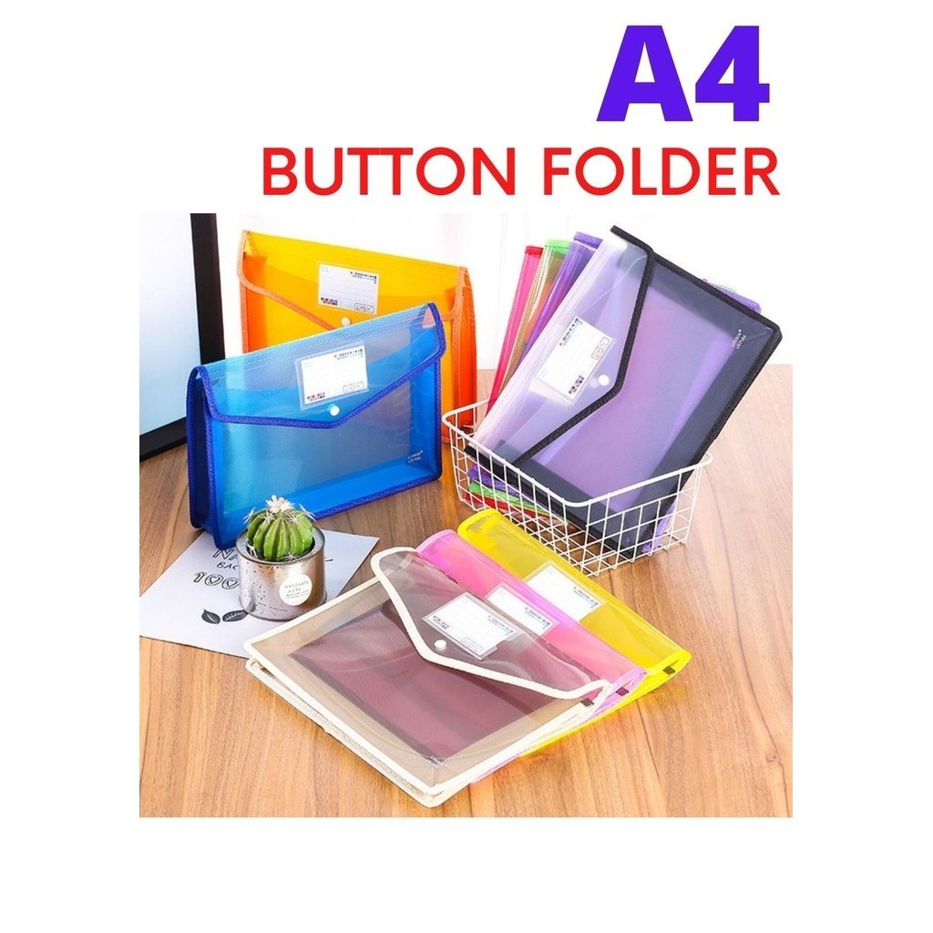 [ LOMBOK ] A4 BUTTON FOLDER WITH EXPANDING BASE (VERTICAL/HORIZONTAL ...