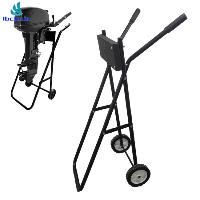 GOOFCXO Outboard Motor Stand Cart – Foldable, Holds Up To 165 Lbs, For Engines Up To 30HP