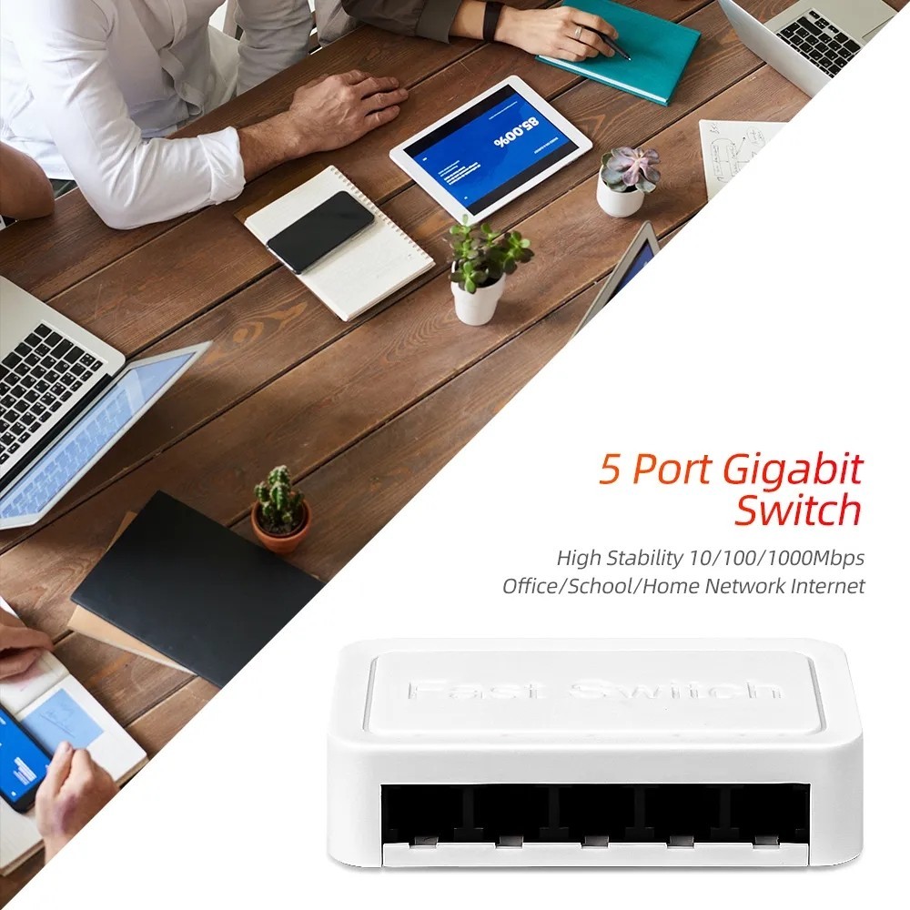 1000Mbps Mini Gigabit Network Switch 5 Port Ethernet Switch Internet ...