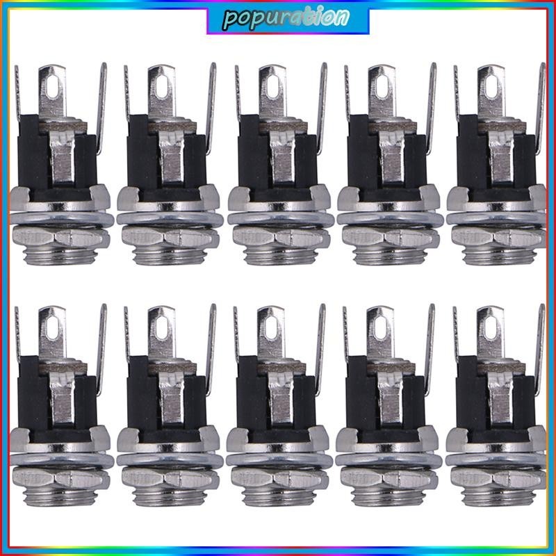 POP 10 Pieces Solder Type Female for DC Power Connector 5 5mm x 2 1mm ...