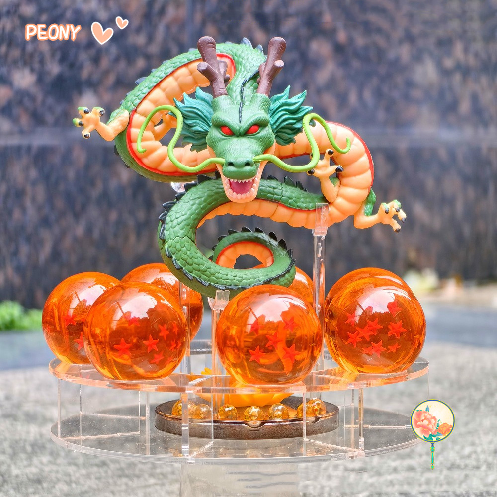 PEONY-HOME Shenron Figure Ornaments, Super Saiyan Anime Shenlong Statue ...