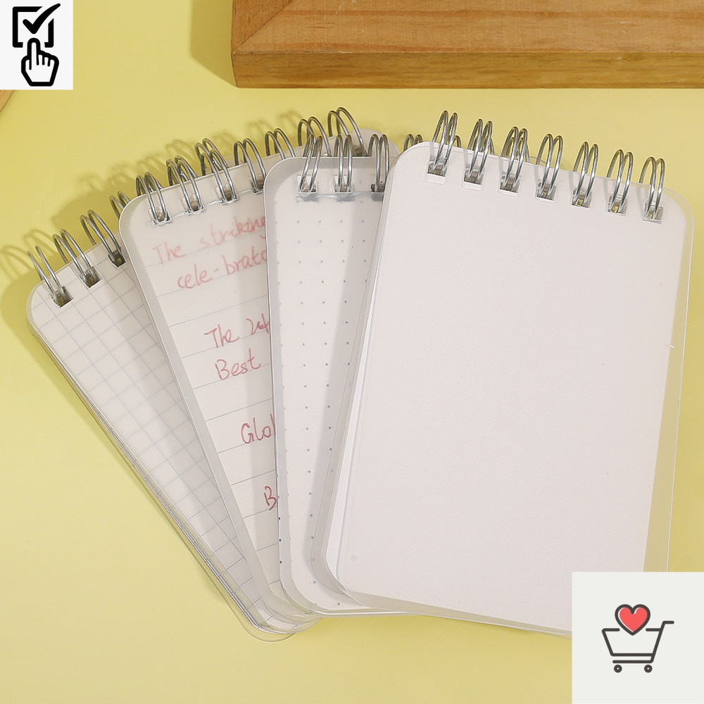 MBR Mini Spiral Book 80sheets Coil Notebook To-Do Lined DOT Blank Grid ...