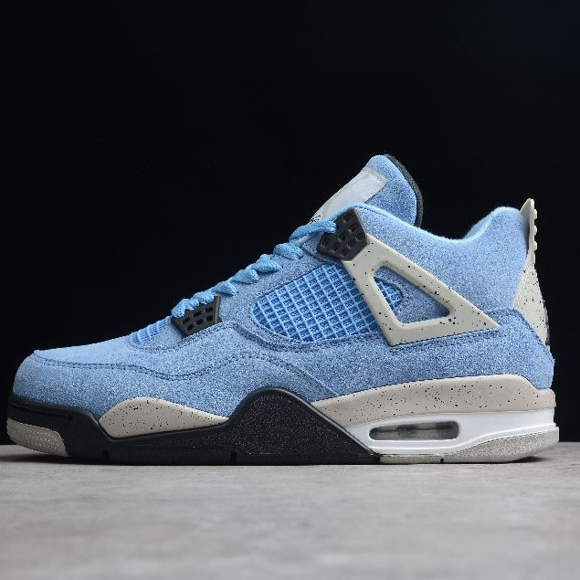 Air Jordan 4 Retro University Blue Men And Women Basketball Shoes AJ4 ...