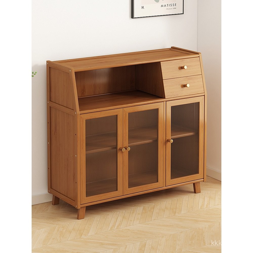 Dining Side Cabinet Locker Simple One-Piece Back Wall Household Narrow ...