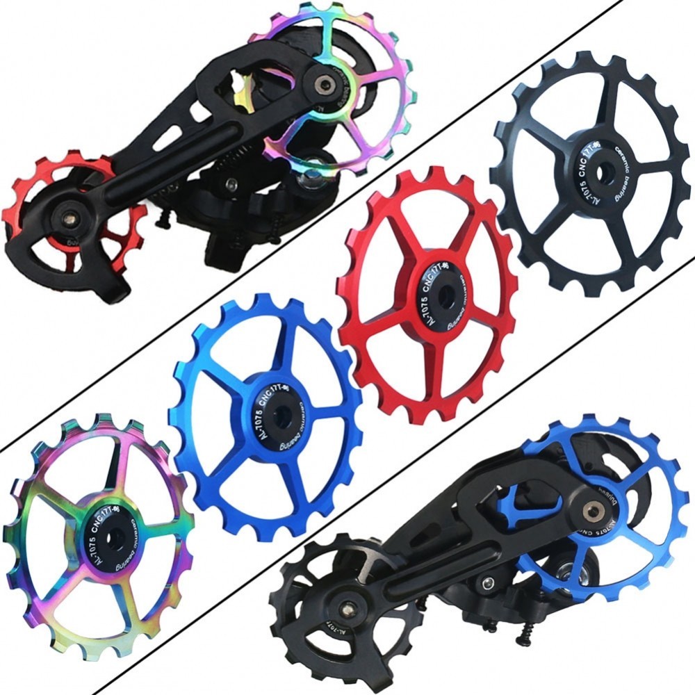 thumbnail image 2 of MUQZI Bike Rear Derailleur Jockey Wheel 11T 13T Pulley Guide Roller MTB 2 of 11