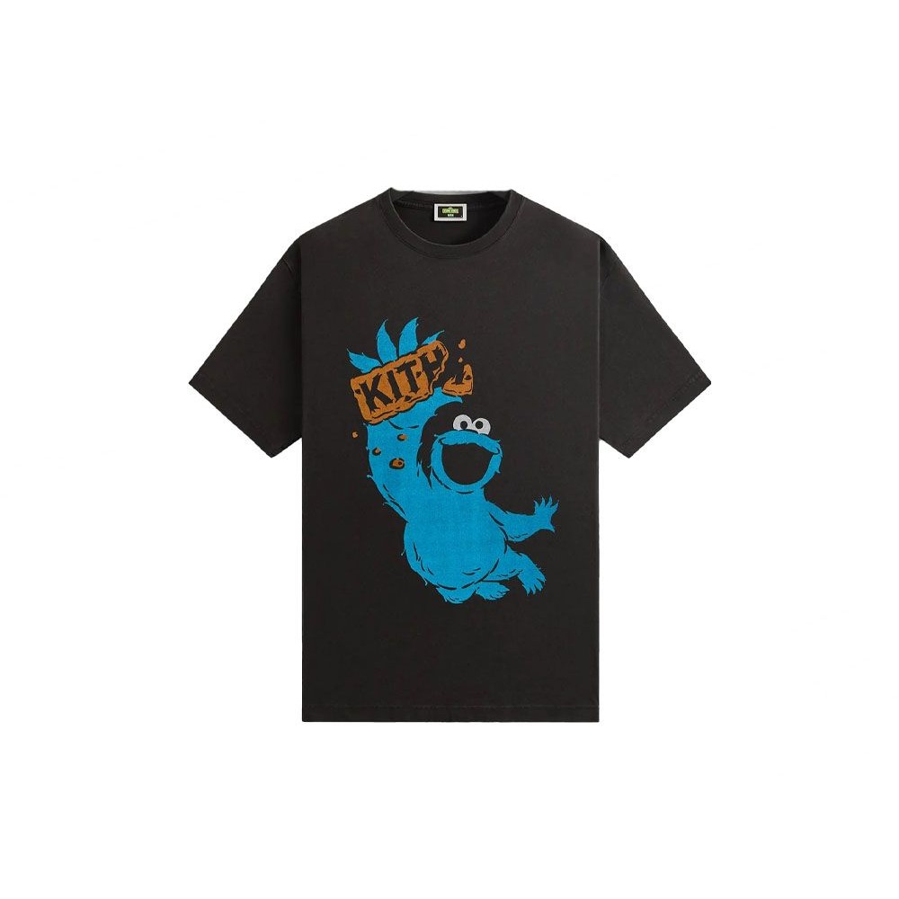 Kith x Sesame Street Cookie Monster Vintage Tee Black Unused | Shopee ...
