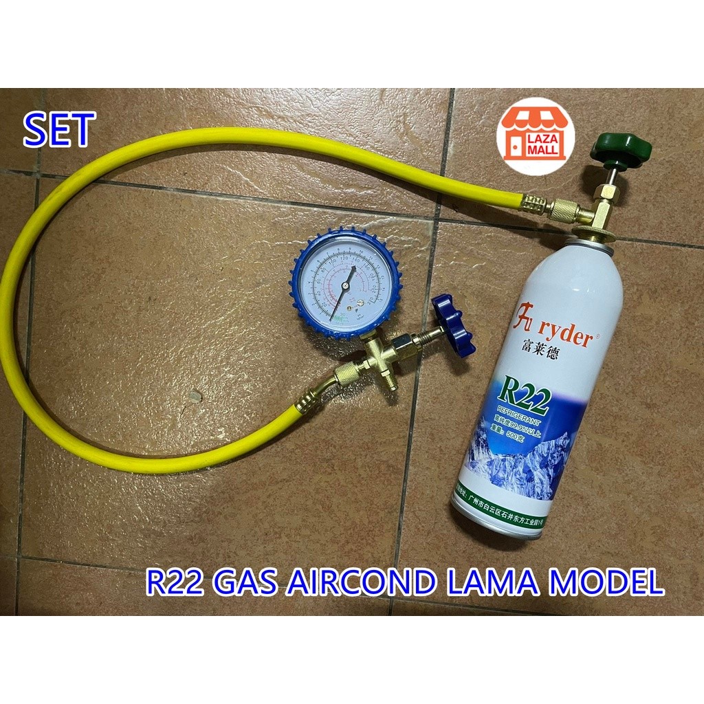 R22 GAS AIRCOND OLD TYPES MODEL TOP UP GAS COMPRESSOR MOTOR AIR ...