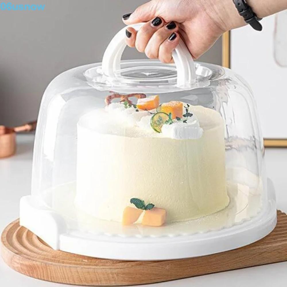 USNOW Cake Container, Round Foldable Handle Plastic Cake Box, Cake ...
