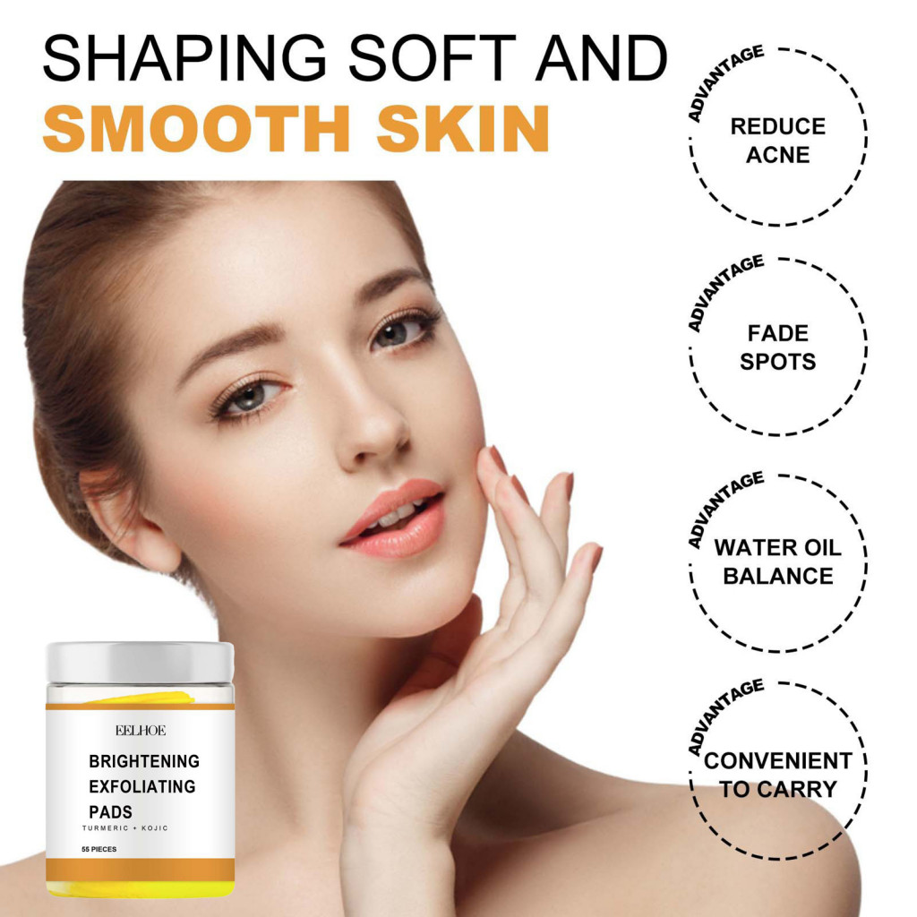 Acne Scar Treatment Turmeric Kojic Acid Cleansing Pads Brighten Skin