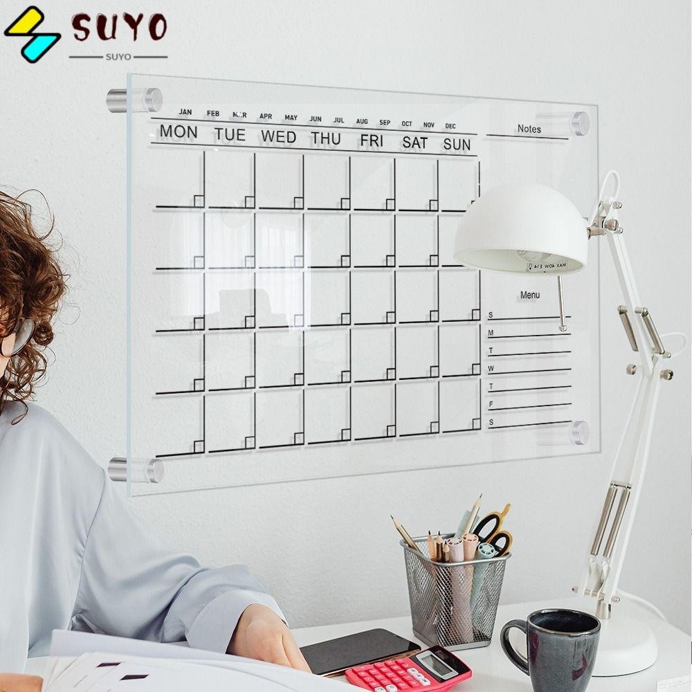 SUYO Whiteboard, Wall Mounted Reusable Monthly Calendar, High-quality ...