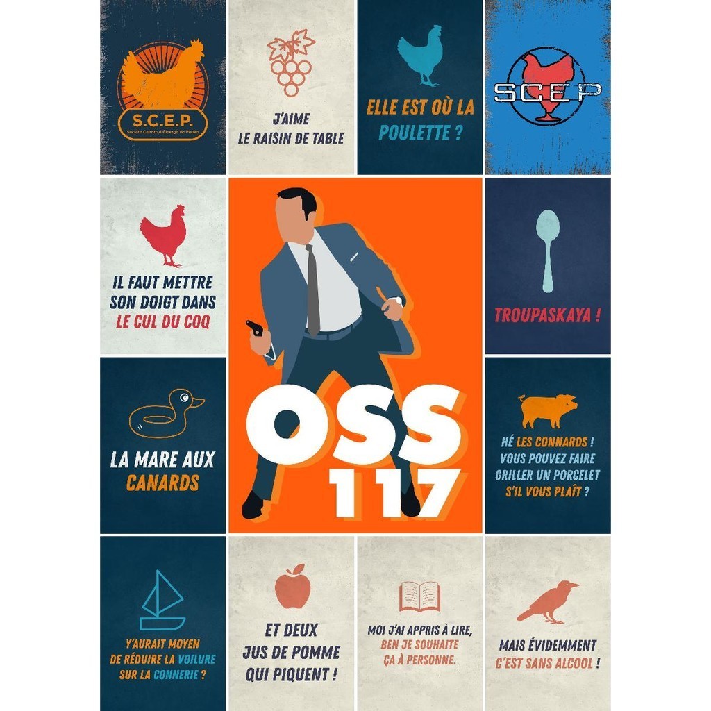 Poster Filem OSS 117: Rene Coty - Cetakan Filem Vintage sebagai Hiasan ...