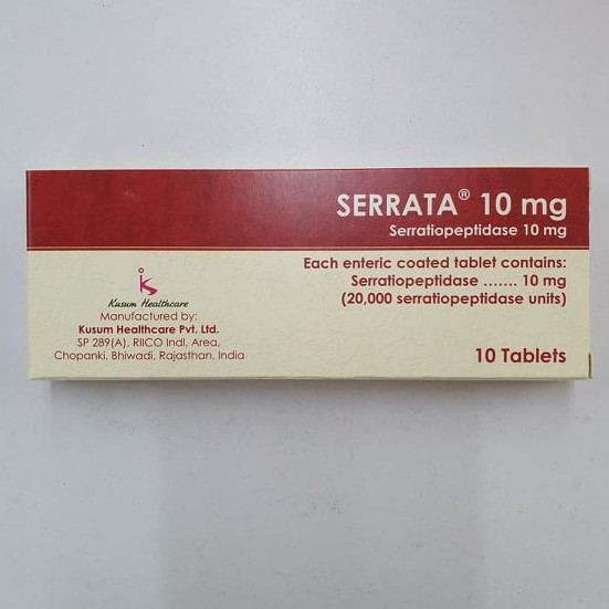 Ubat Bengkak Gusi Sakit Gigi Serrata Serratiopeptidase 10mg 10biji ...