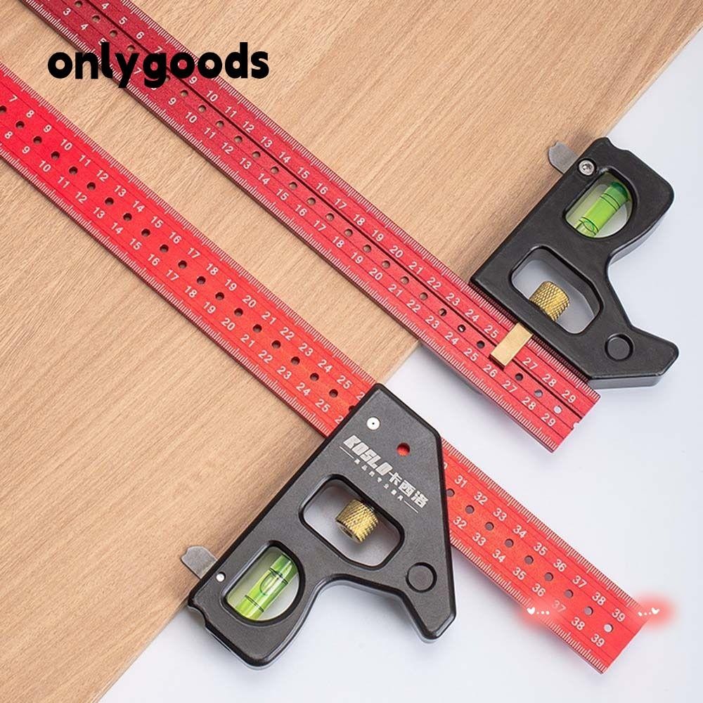 ONLYY Combination Right Angle Ruler, 30/40cm Movable Level Gauge ...