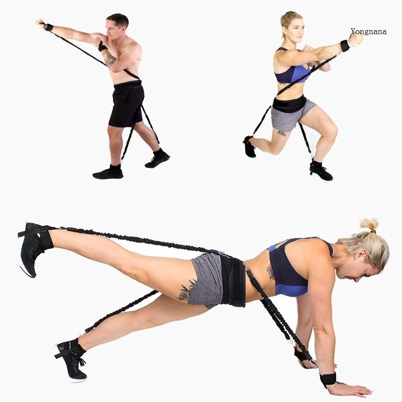 【CH*】 Bouncing Strength Training Bounce Belt Resistance Rope Boxing ...