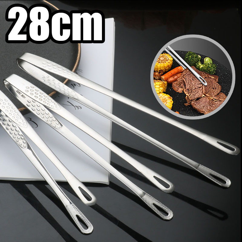 28cm Food grade stainless steel barbecue clip / Long Handle Non-Slip ...
