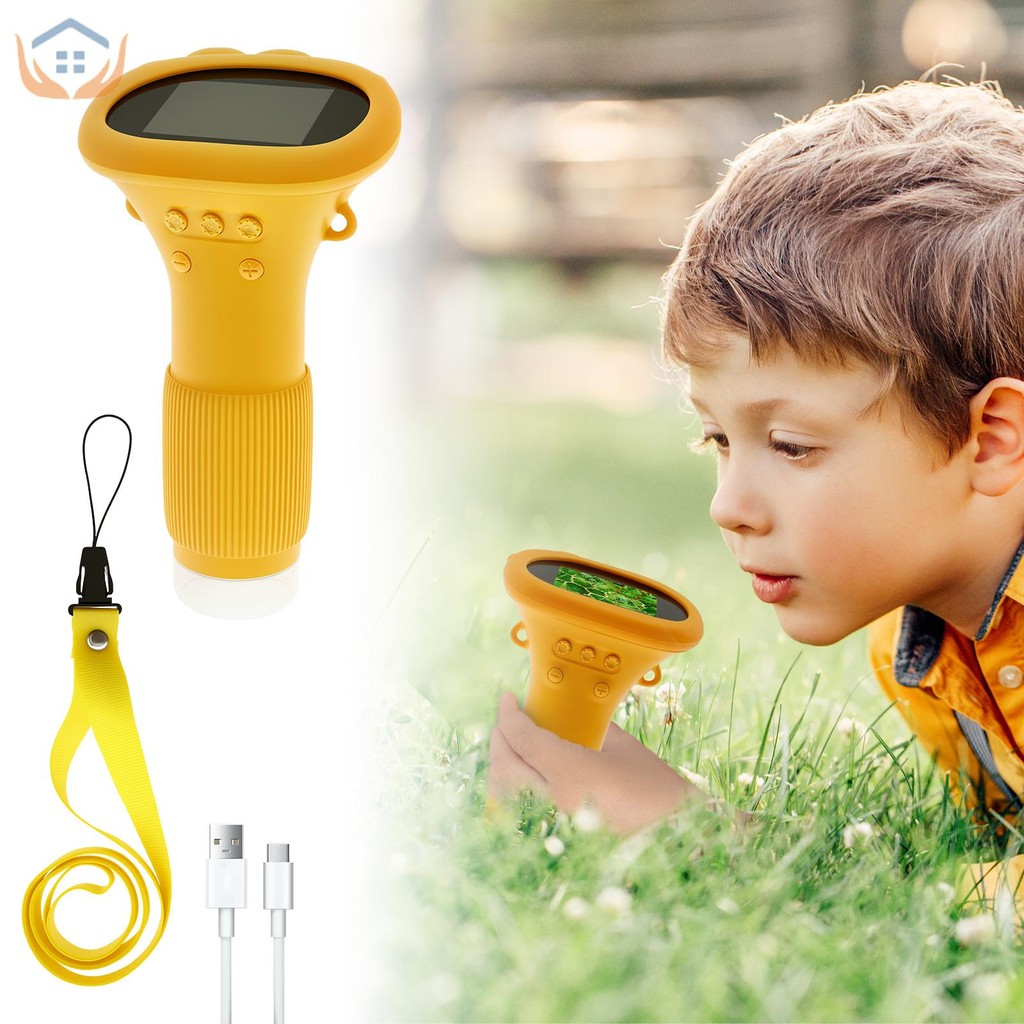 Mini Kids Microscope 1000X Pocket Microscope LED Lighted Children ...