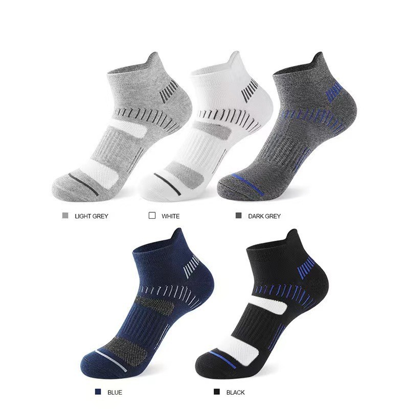 Sports Mesh Socks Men's Breathable Sweat-Absorbent Boat Socks Summer ...