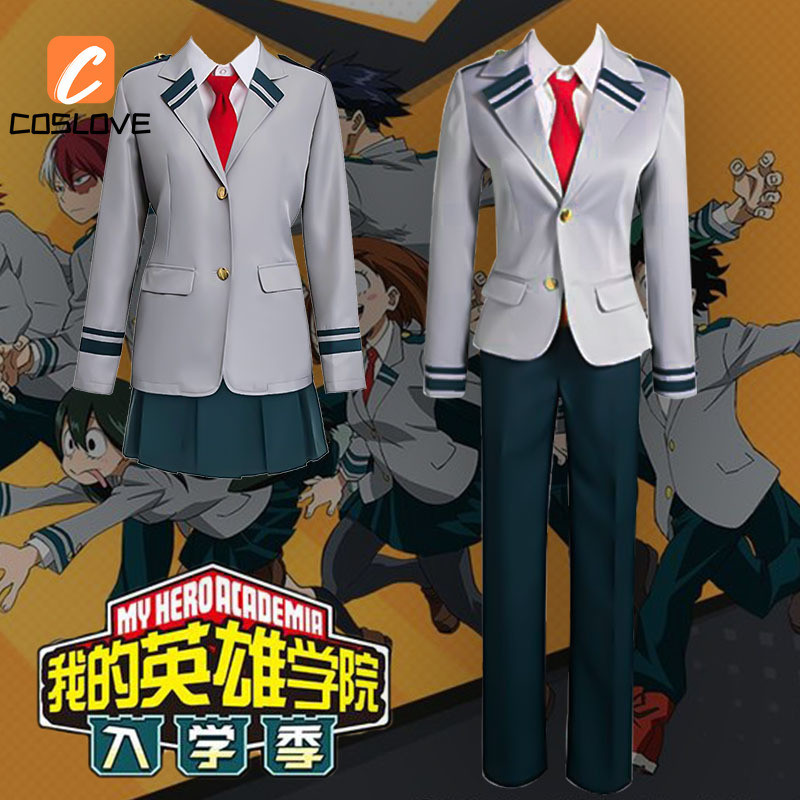 Anime My Hero Academia Midoriya Izuku School Uniform Cosplay Full Set 