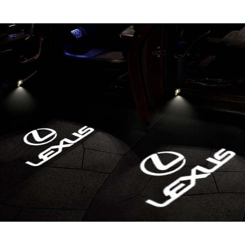 thumbnail image 2 of 4Pcs Car Door Logo Projector Lights For Lexus - 3D HD Ghost Shadow LED Puddle Lights 2 of 11