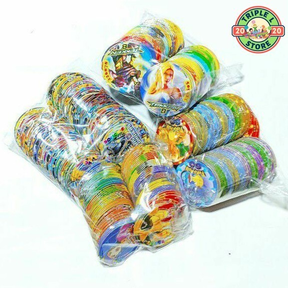 POGS Assorted Random Character 95 pcs per pack | Shopee Malaysia
