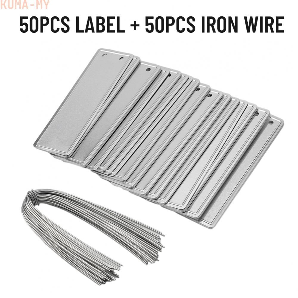Double Sided Aluminum Plant Labels Waterproof Metal Tree Tag ID Markers ...