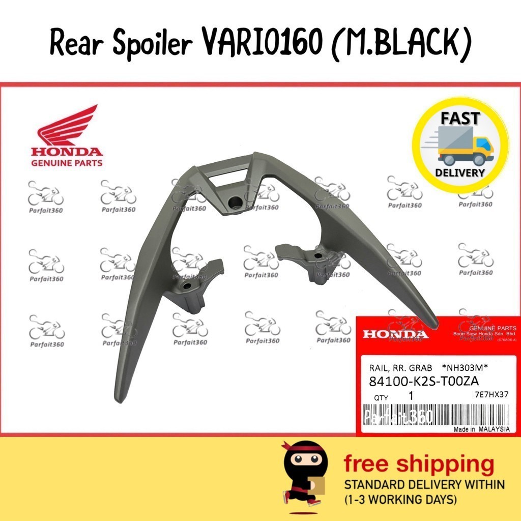 84100-K2S-T00ZA HONDA VARIO160 Rear Handle Bar Grab Grip / Rear Spoiler ...