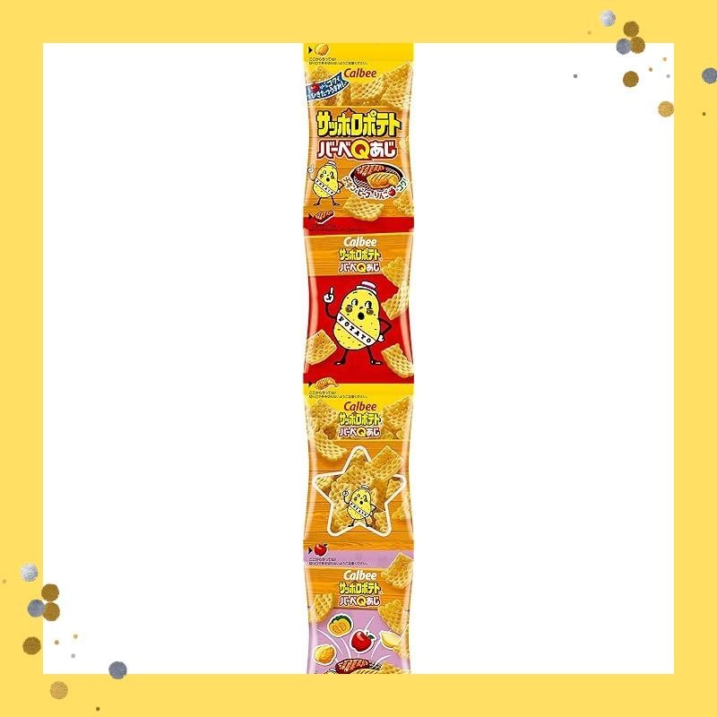 Calbee Sapporo Potato Barbeque Flavor Mini 4 36g (9g x 4 bags) | Shopee ...