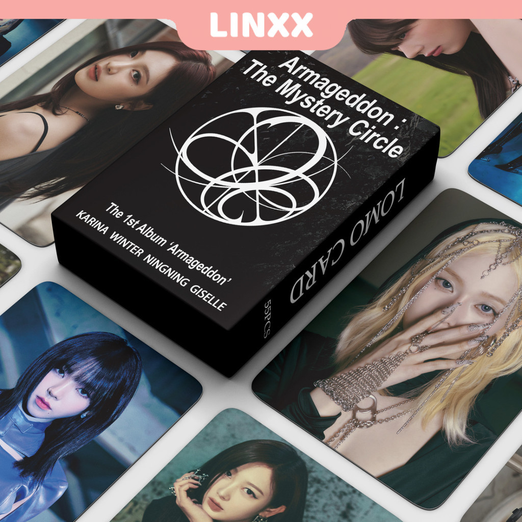 LINXX 55 Pcs AESPA Armageddon Album Lomo Card Kpop Photocards Postcards ...