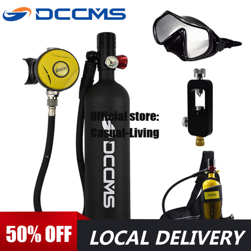 Respirator Air Tank DCCMS Scuba Diving Cylinder With Hand Pump Diving ...